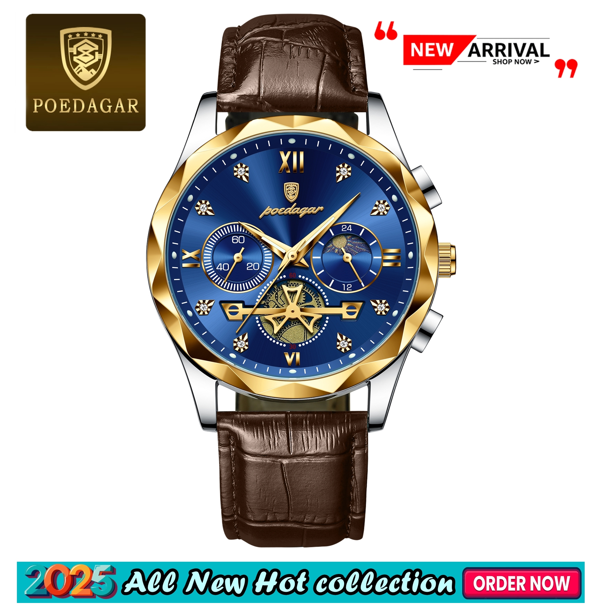 Picture of PU Leather Analog Watch for Men