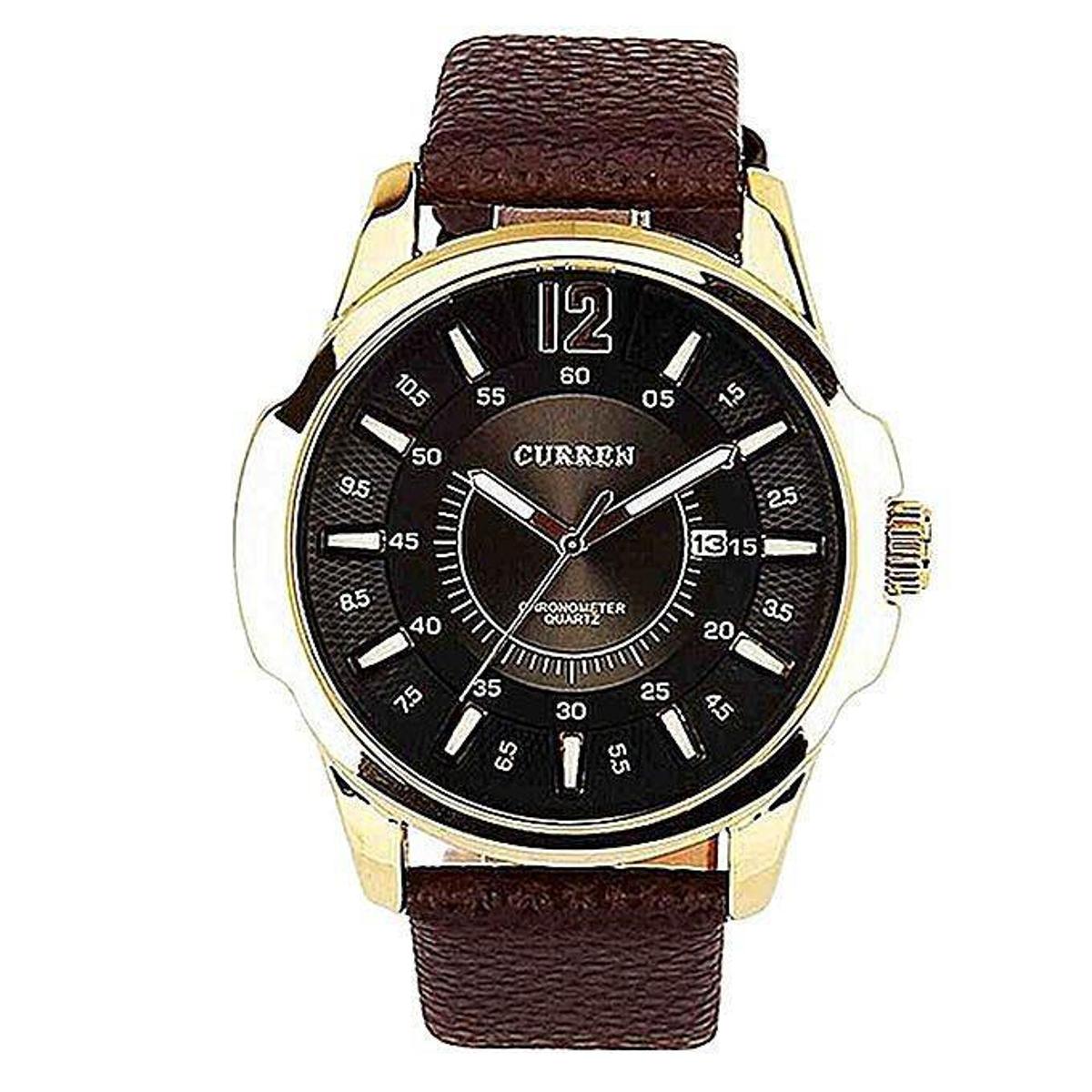 Picture of CURREN 8123 PU Leather Analog Watch for Men - Black