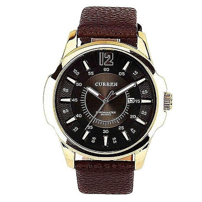 Picture of CURREN 8123 PU Leather Analog Watch for Men - Black