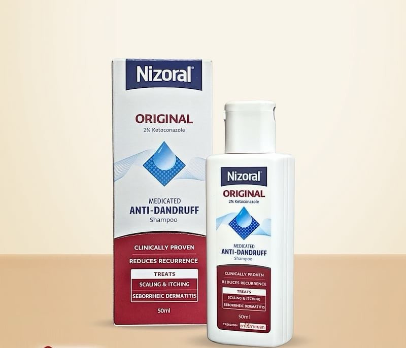 Picture of International Thailand Product Nizoral Original 2% Ketoconazole Medicated Anti-Dandruff Shampoo 50ml