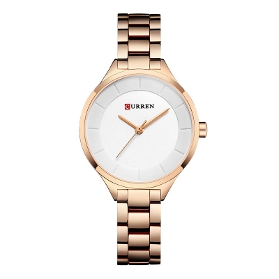 Picture of Golden Stainless Steel Analog Watch for Women Golden