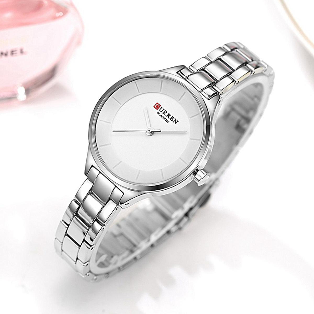 Picture of CURREN 9004 - Silver Stainless Steel Analog Watch for Women - Silver