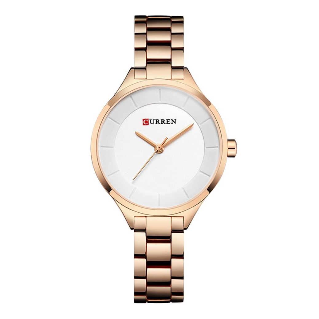 Picture of Golden Stainless Steel Analog Watch for Women  Golden