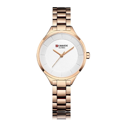 Picture of Golden Stainless Steel Analog Watch for Women Golden