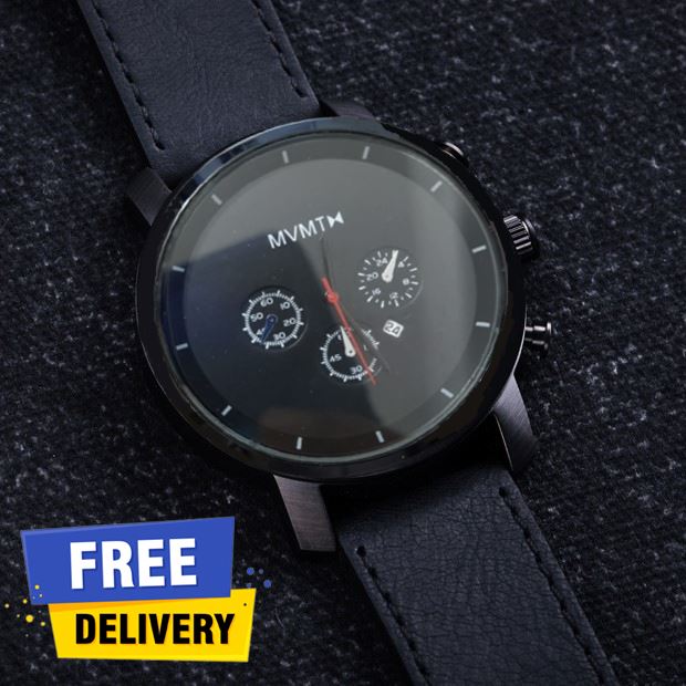 Picture of Mvmt Chronograph stayle  Leather Analog Fashionable Watch For Man - Black(null) - Watch