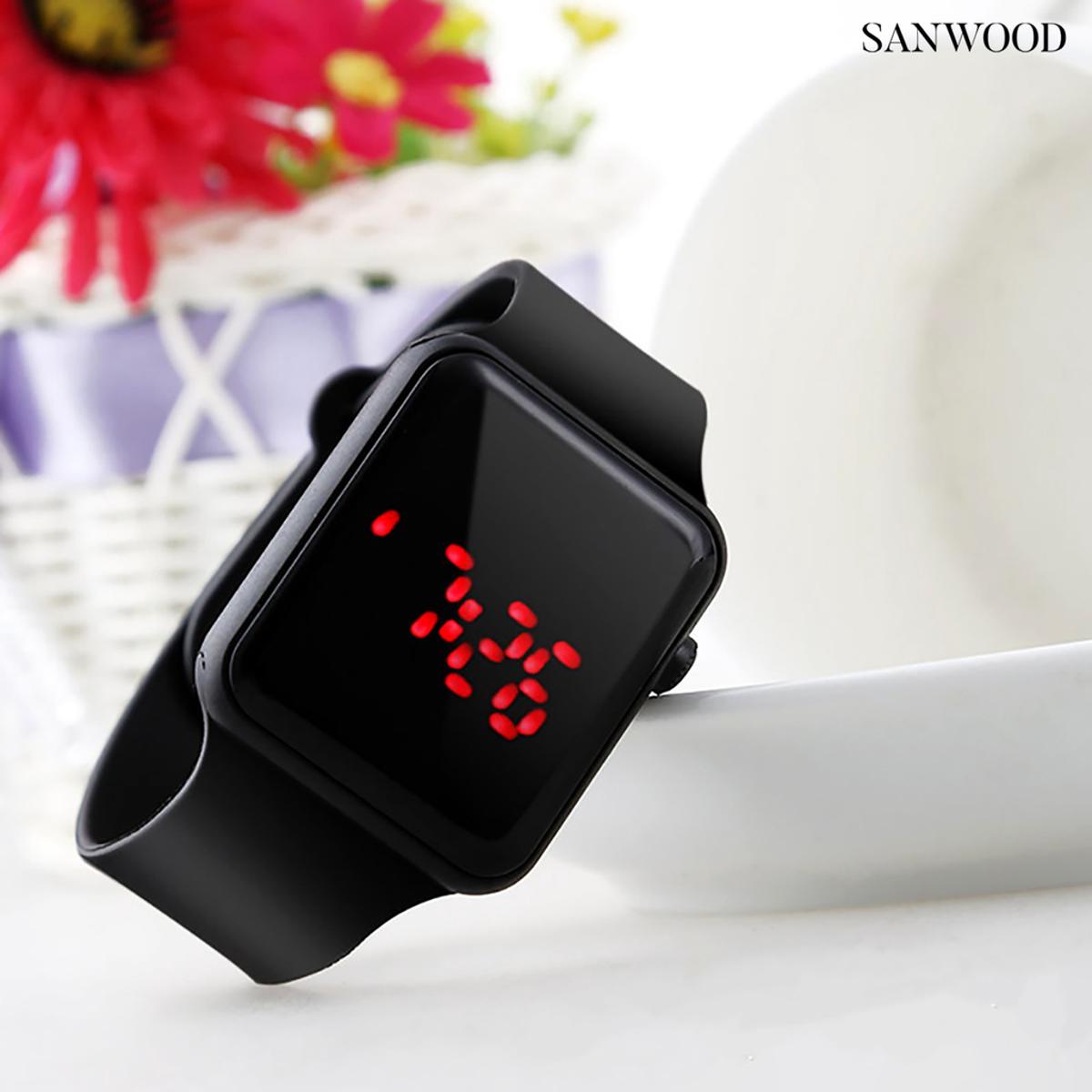Picture of Led Watch, Fashionable Square LED Digital Sports Watch, Waterproof LED Wrist Watch(null) - Watch For Men