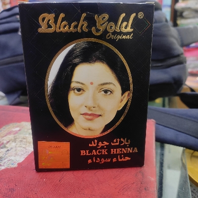 Picture of Black Gold Henna Hair Colour 10 Gram Pack of 6 Pouches
