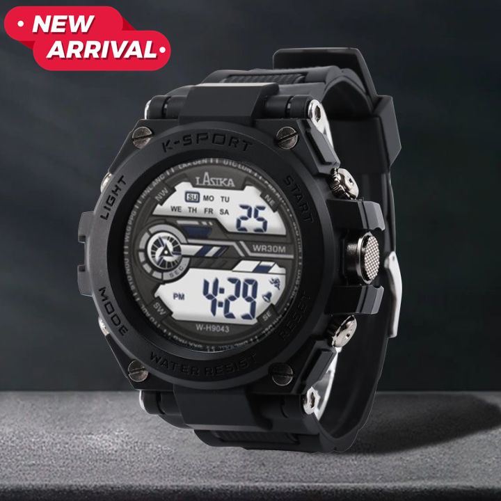 Picture of LASIKA W-H9043 Water Resistance/ Waterproof 50m Silicon Digital Watch for Men