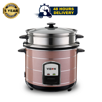 Picture of Vision Rice Cooker 3.0 Liter REL-50-05 SS Coffee (Double Pot)