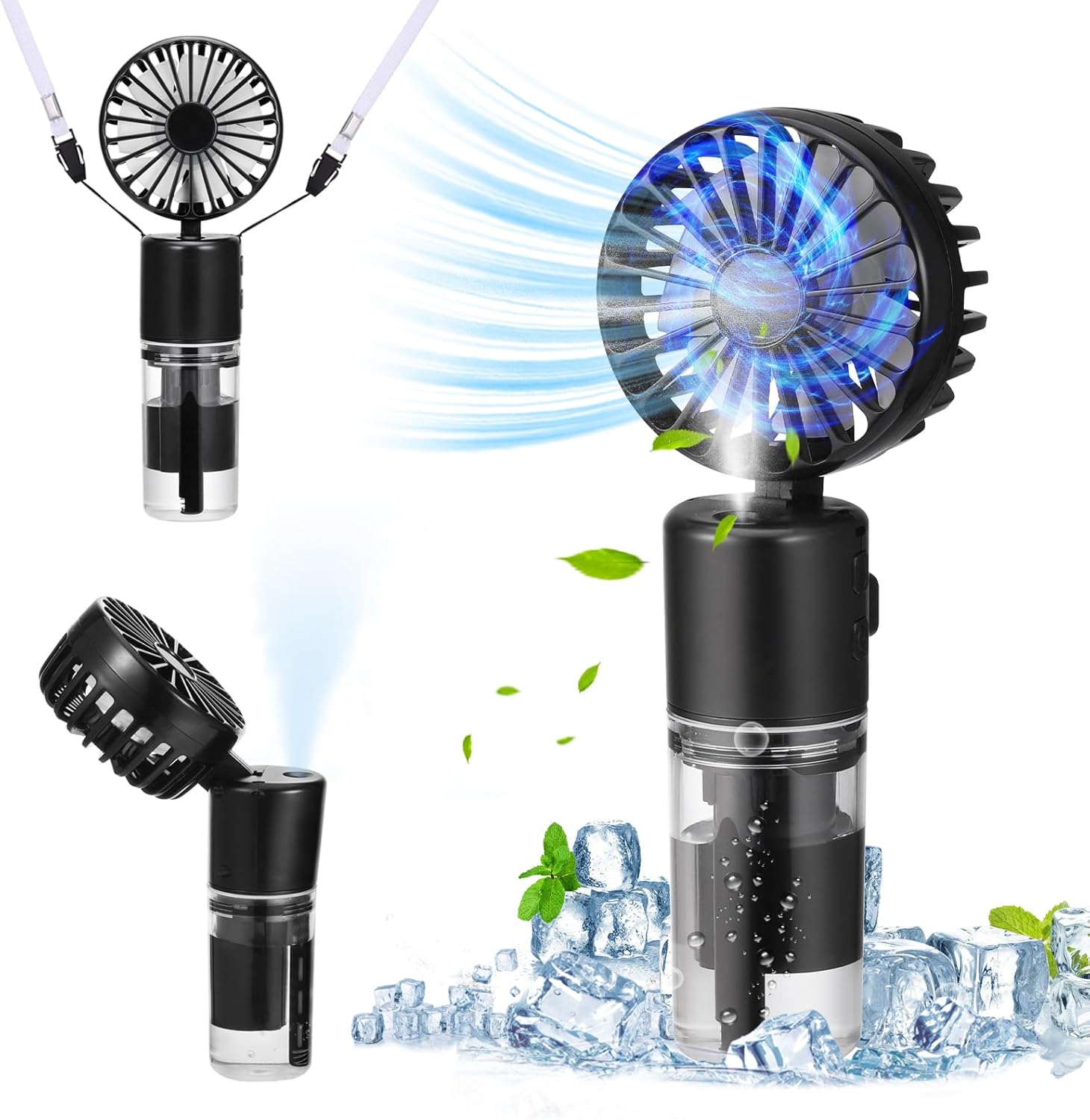 Picture of neck hanging spray fan f2 black