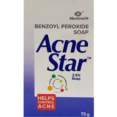 Picture of Acnestar 2.5Percent Benzoyl Peroxide Soap 75 gm
