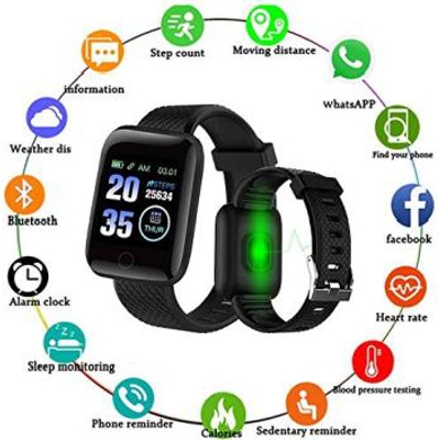 Picture of D116 PLUS Smart Bracelet Heart Rate Blood Pressure Monitor Wristbands Outdoor Sports Fitness Band Waterproof Smart Digital Watch