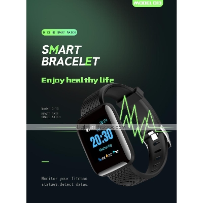 Picture of D116 PLUS Smart Bracelet Heart Rate Blood Pressure Monitor Wristbands Outdoor Sports Fitness Band Waterproof Smart Digital Watch