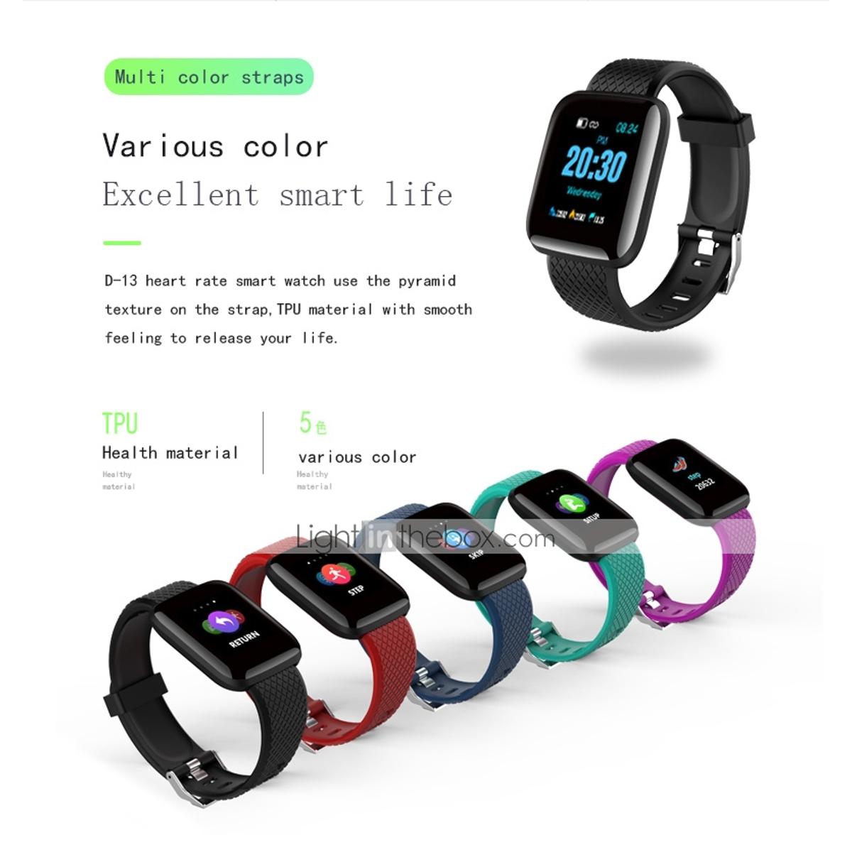 Picture of D116 PLUS Smart Bracelet Heart Rate Blood Pressure Monitor Wristbands Outdoor Sports Fitness Band Waterproof Smart Digital Watch