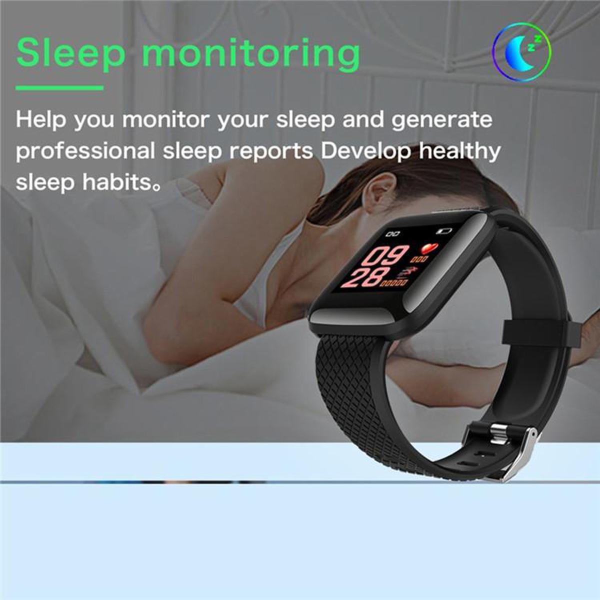 Picture of D116 PLUS Smart Bracelet Heart Rate Blood Pressure Monitor Wristbands Outdoor Sports Fitness Band Waterproof Smart Digital Watch