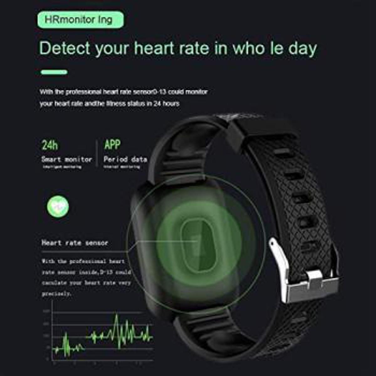 Picture of D116 PLUS Smart Bracelet Heart Rate Blood Pressure Monitor Wristbands Outdoor Sports Fitness Band Waterproof Smart Digital Watch