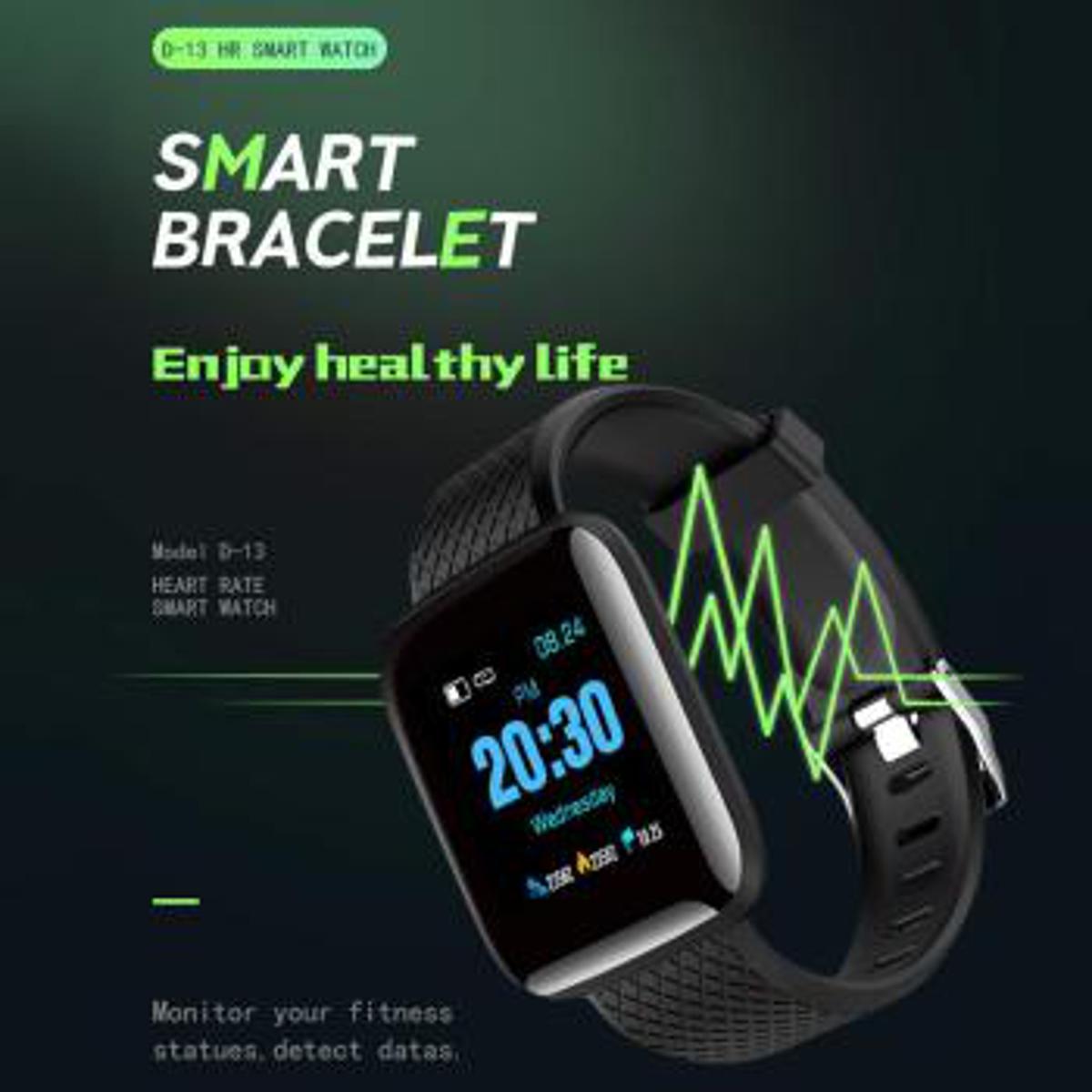 Picture of D116 PLUS Smart Bracelet Fitness Band Waterproof Smart Digital Watch