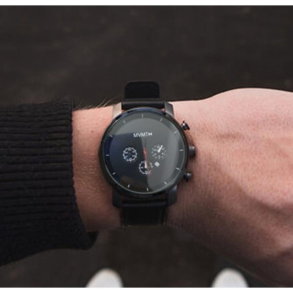 Picture of Mvmt Chronograph stayle  Leather Analog Fashionable Watch For Man - Brown(null)