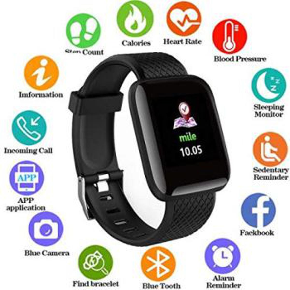 Picture of D116 PLUS Smart Bracelet Fitness Band Waterproof Smart Digital Watch