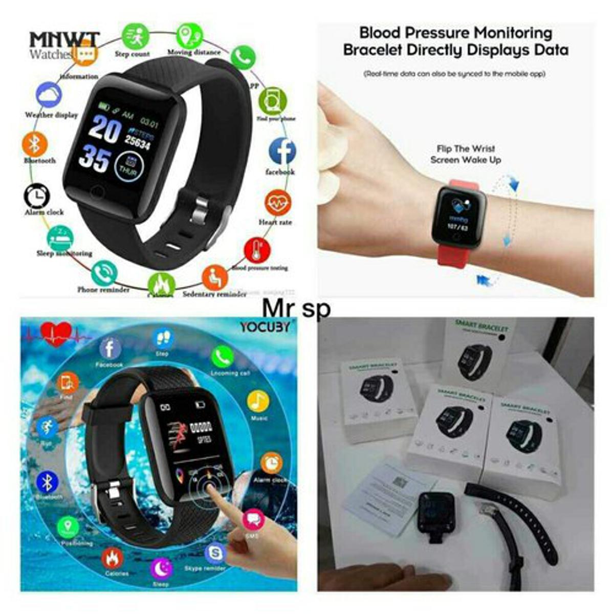 Picture of D116 PLUS Smart Bracelet Fitness Band Waterproof Smart Digital Watch