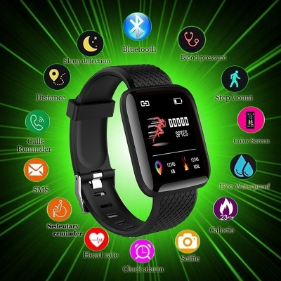 Picture of D116 Plus Smart Bracelet Fitness Band Waterproof Smart Digital Watch - Watch For Men - Watch - Watch For Men - Watch