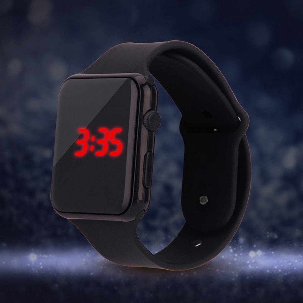 Picture of Colorful Square LED Digital Sports Watch ,  Water Resistance LED Wrist Watch(null) - Watch