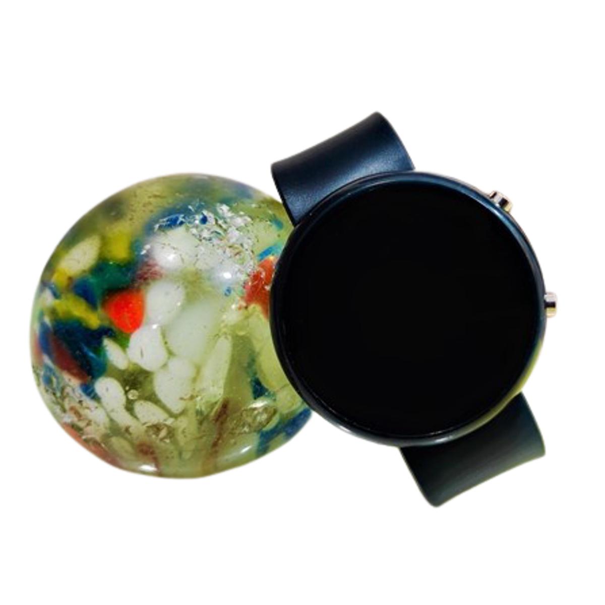 Picture of New Digital Fashionable Round Watch for Men-Black