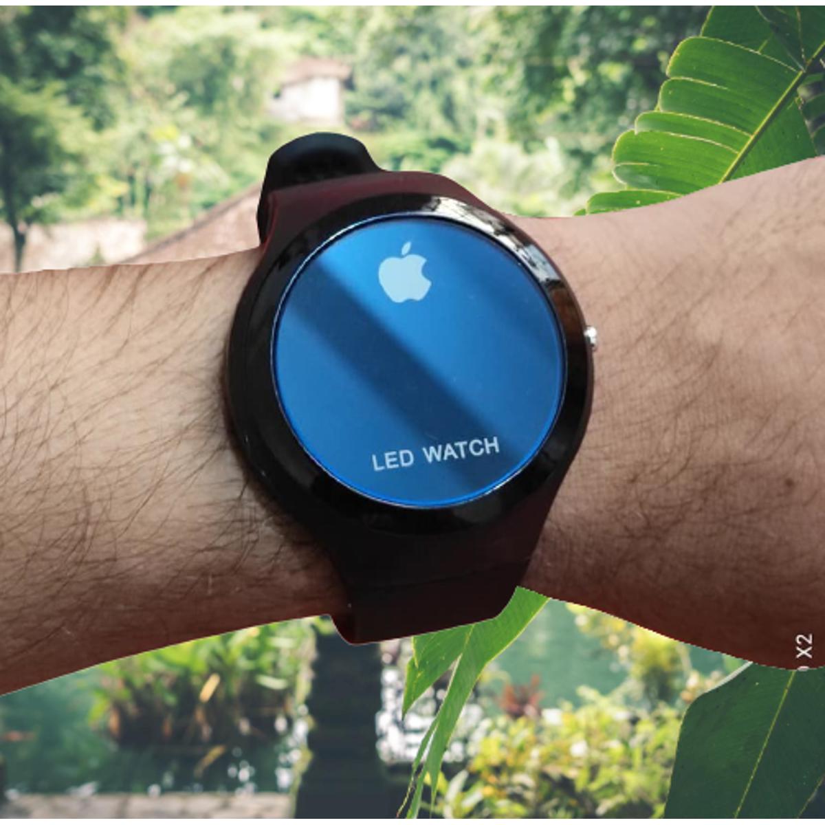 Picture of Round LED Digital Sports Watch, LED Fashionable Watch, Waterproof LED Time And Date Function, Wrist Watch For Men