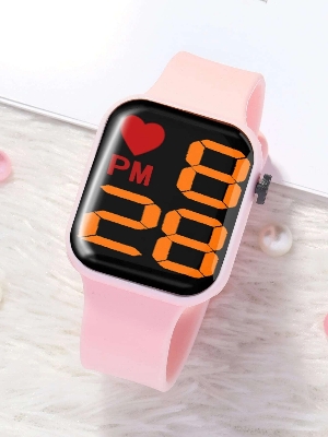 Picture of Love LED Anti Air Digital Sports Watch , Rubber Belt Water Resistance/Waterproof LED Wrist Watch