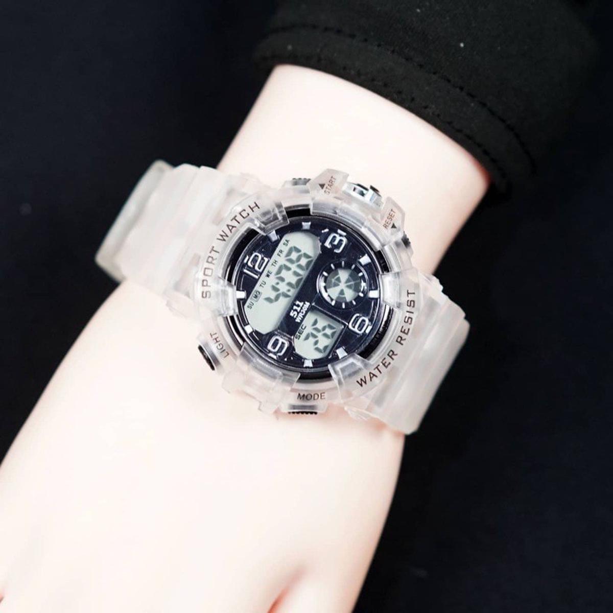 Picture of Silicone Belt Boys Digital Sports Watch, Waterproof WR30M Fashionable For Men