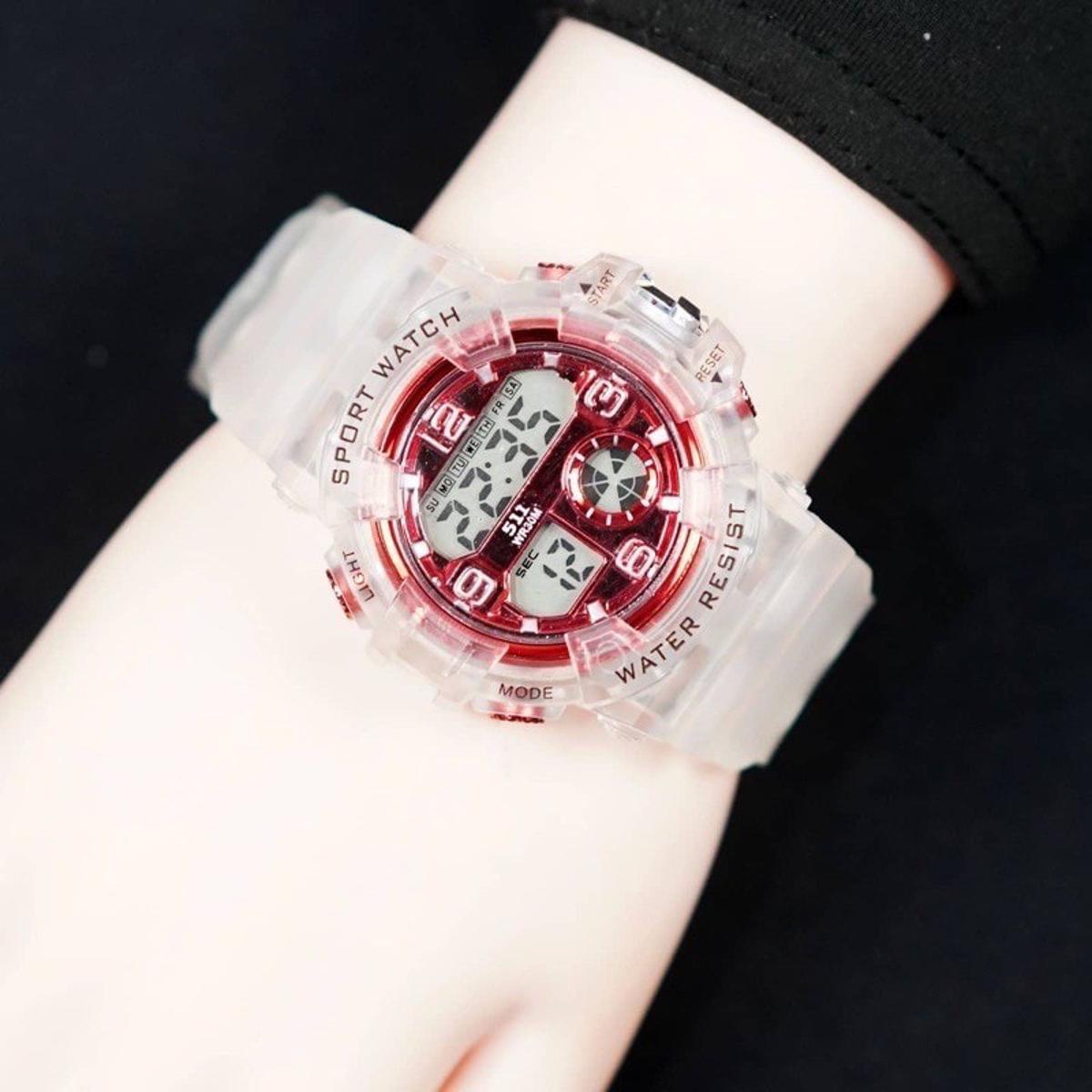 Picture of Silicone Belt Boys Digital Sports Watch, Waterproof WR30M Fashionable For Men