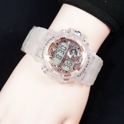 Picture of Silicone Belt Boys Digital Sports Watch, Waterproof WR30M Fashionable For Men