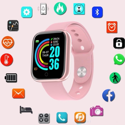 Picture of Smart Watch Y68 Plus Relogio Inteligente Smart Bracelet Heart Rate Monitor Digital Smartwatch