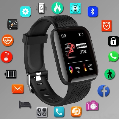 Picture of D116 PLUS Smart Bracelet Fitness Band Waterproof Smart Digital Watch For Men