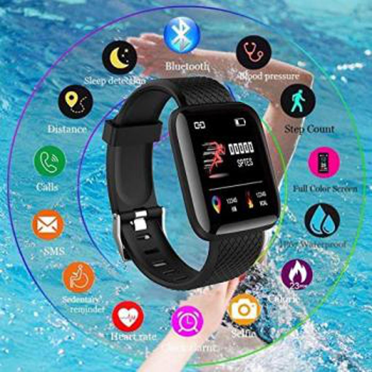 Picture of D116 PLUS Smart Bracelet Fitness Band Waterproof Smart Digital Watch For Men