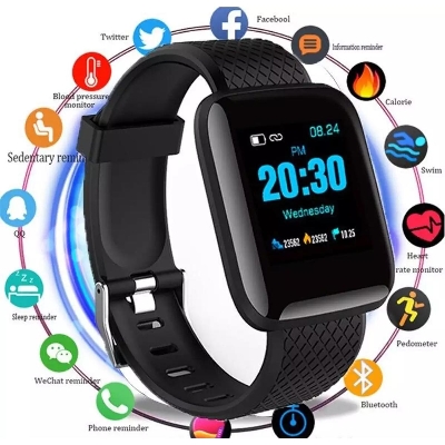 Picture of D116 PLUS Smart Bracelet Fitness Band Waterproof Smart Digital Watch For Men