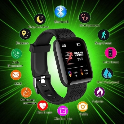 Picture of D116 PLUS Smart Bracelet Fitness Band Waterproof Smart Digital Watch For Men