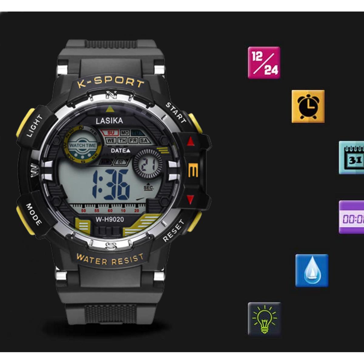 Picture of LASIKA W-H9020 Digital Sport Water Resistance Watch For men .