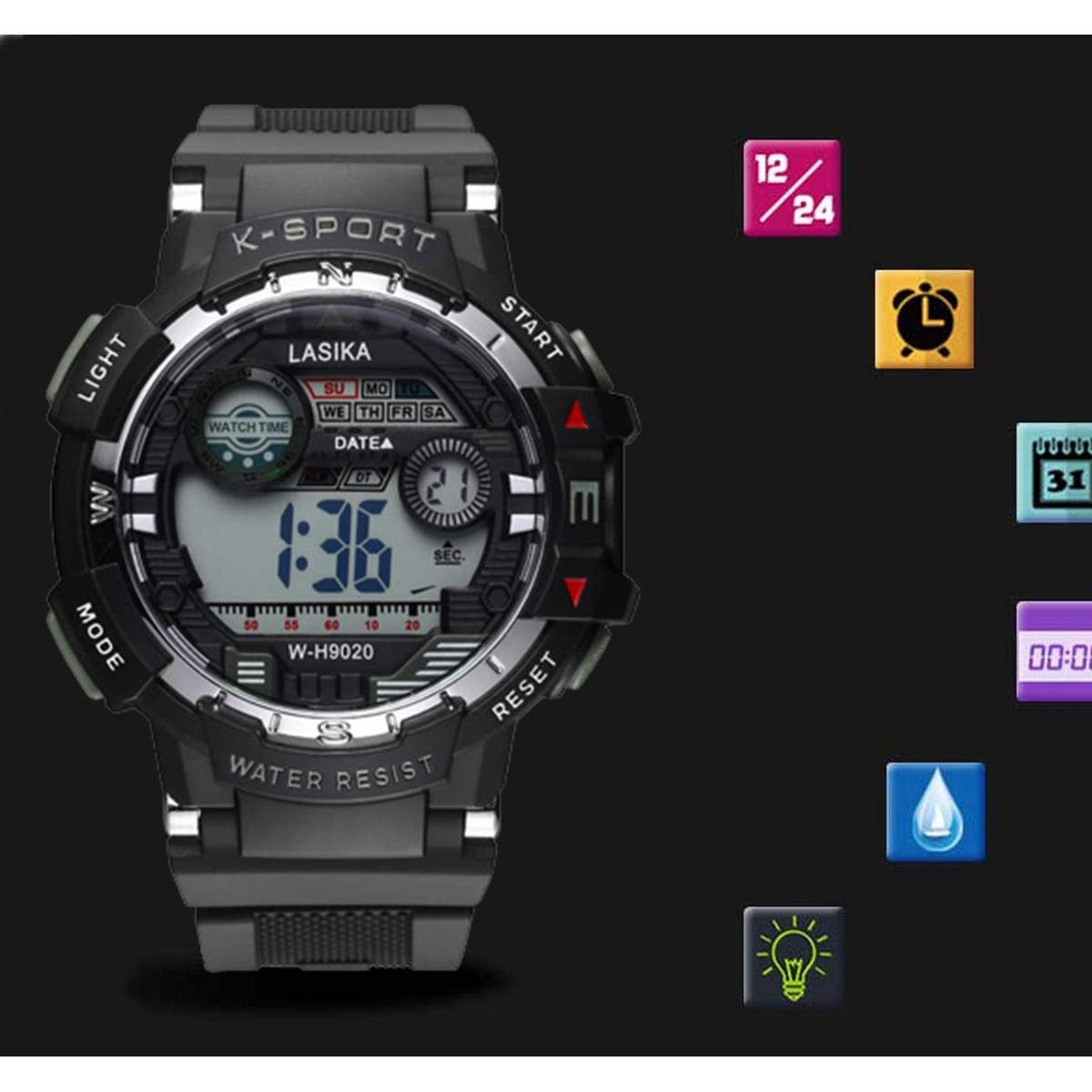 Picture of LASIKA W-H9020 Digital Sport Water Resistance Watch For men .