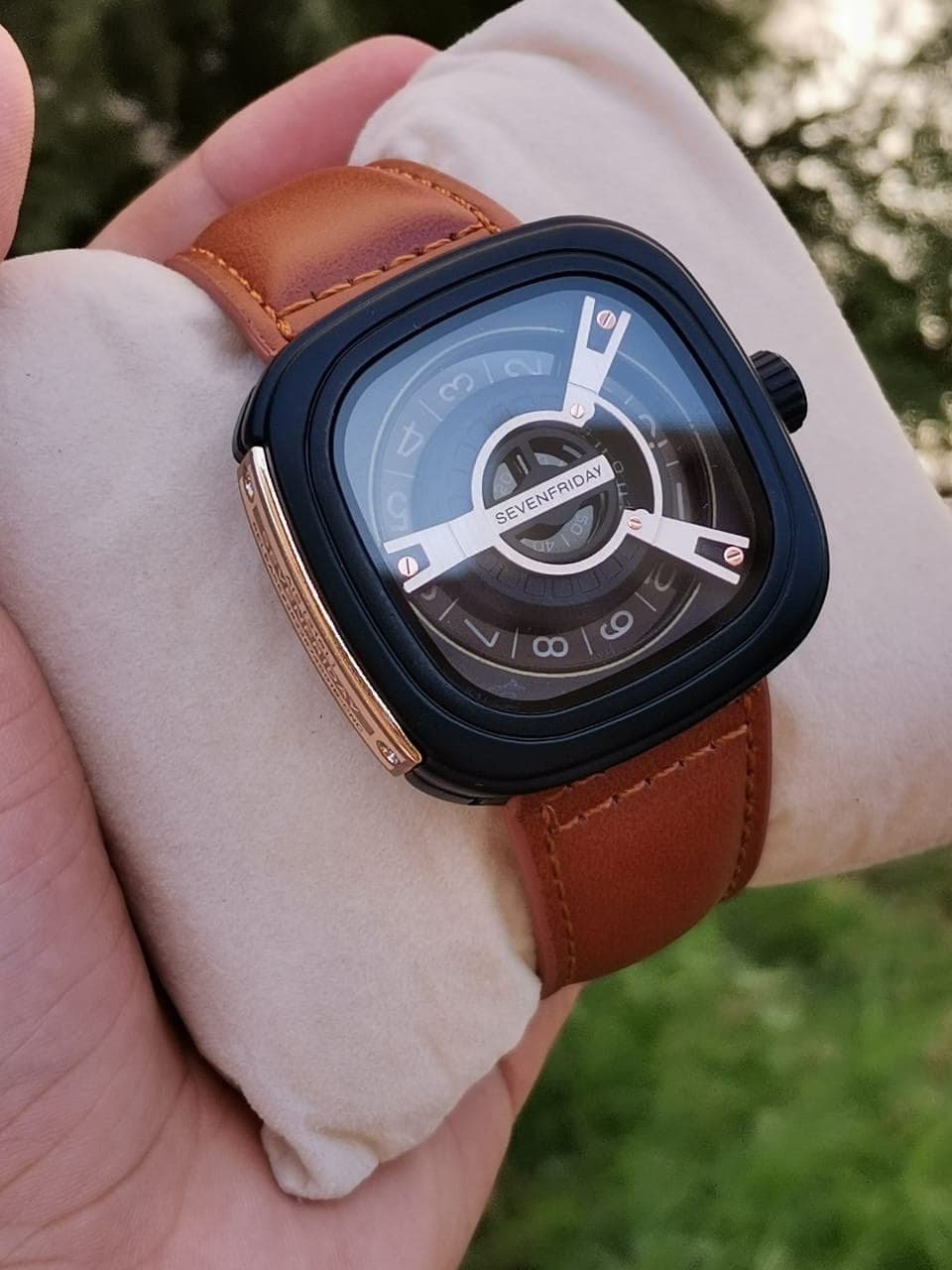 Picture of Seven-friday Big Dial Seven Friday Leather Belt Watch Trend Fashion Student Watch