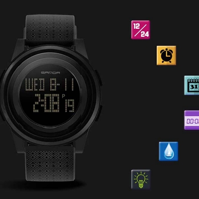 Picture of Sanda Waterproof Digital Watch for men