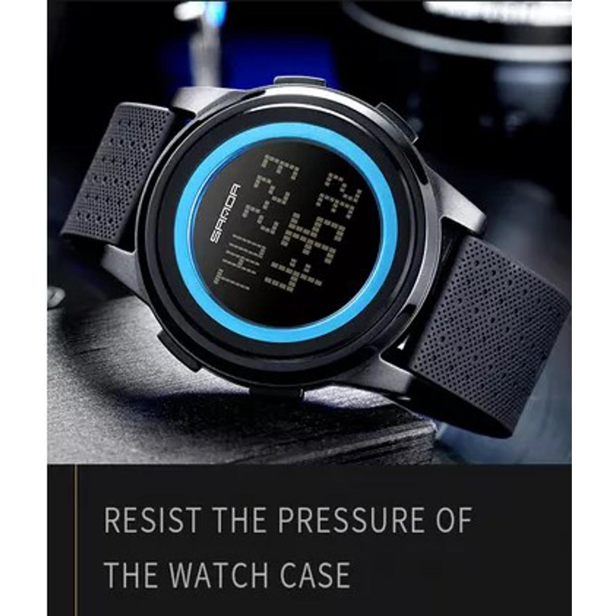 Picture of Sanda Waterproof Digital Watch for men .Black