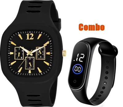 Picture of Lavish indulgent Fashionable Watch Silicone Band Quartz Analog Wrist Watch For Men - Watch For Men - Iconic Style