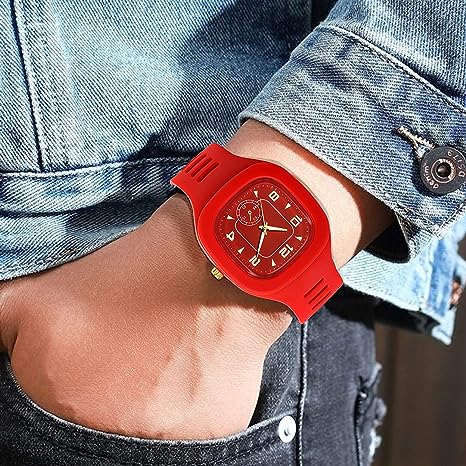 Picture of Lavish indulgent Fashionable Watch Silicone Band Quartz Analog Wrist Watch For Men - Watch For Men - Iconic Style