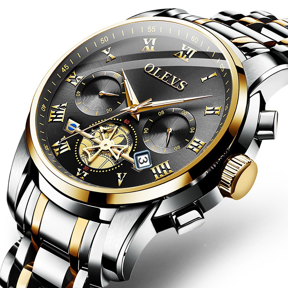 Picture of Stainless Steel Chronograph Wrist Watch For Men