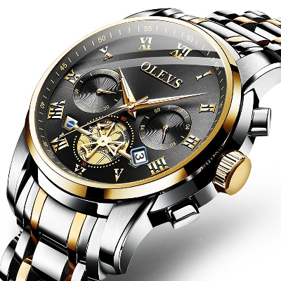 Picture of Stainless Steel Chronograph Wrist Watch For Men