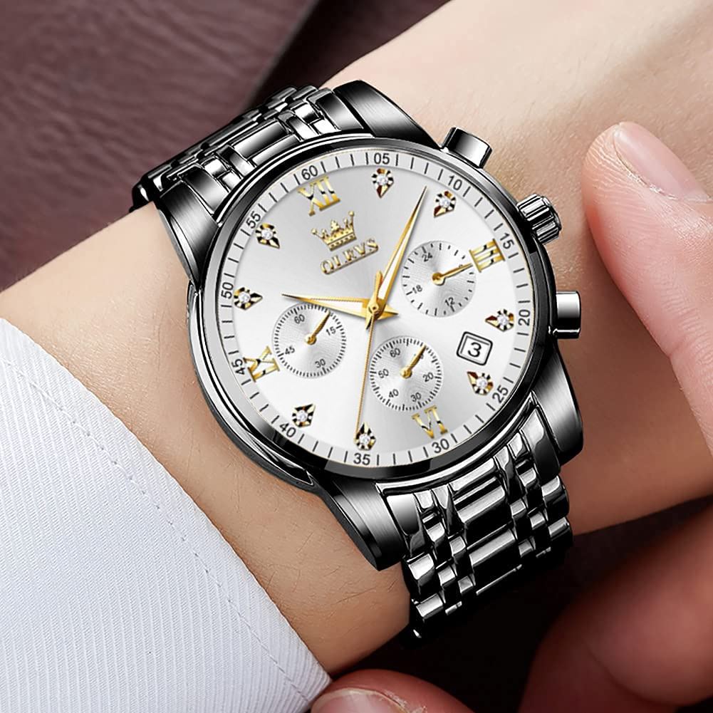 Picture of Stainless Steel Chronograph Wrist Watch For Men