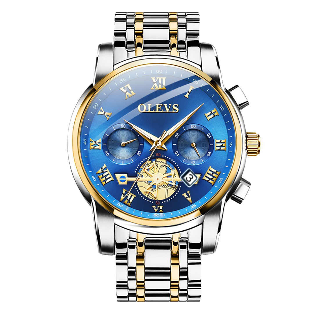 Picture of Stainless Steel Chronograph Wrist Watch For Men