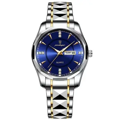 Picture of POEDAGAR New Fashion Men's Watches Stainless Steel Top Brand Luxury Waterproof Men Quartz Wristwatches Relogio Masculino