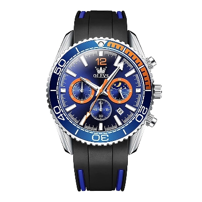 Picture of Brown PU Leather Analoge Wrist Watch For Men